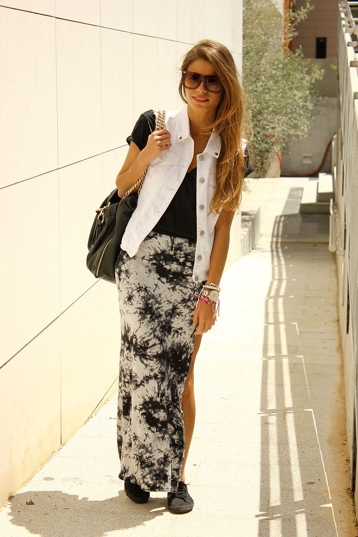 Tie-Dye Long Skirt