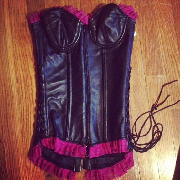 leather corset