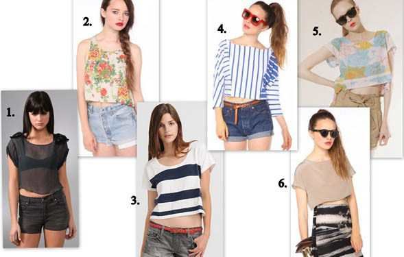 crop top 90s