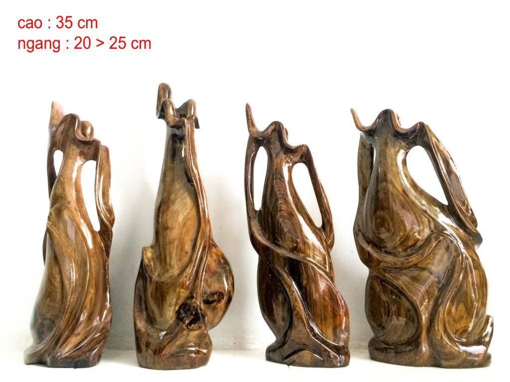 Sản phẩm gỗ Thủy Tùng ( Tượng Di Lặc - Lộc Bình - Ếch ngậm đồng xu ) - 3