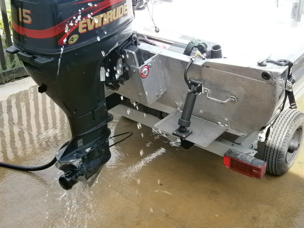 My 12 ft Aluminum Skiff (Trim Tabs, jack pate, grab bar, Tiller ext