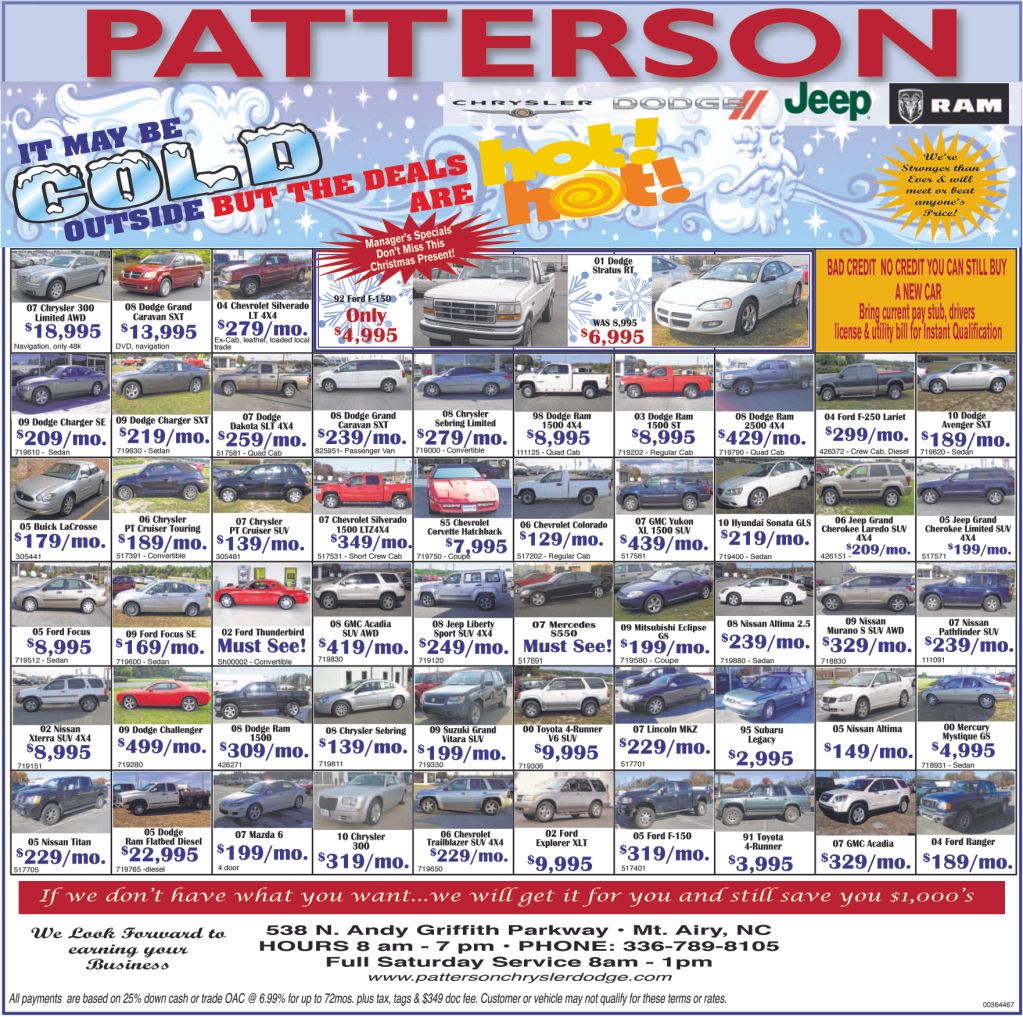 Patterson chrysler jeep mt airy nc #1