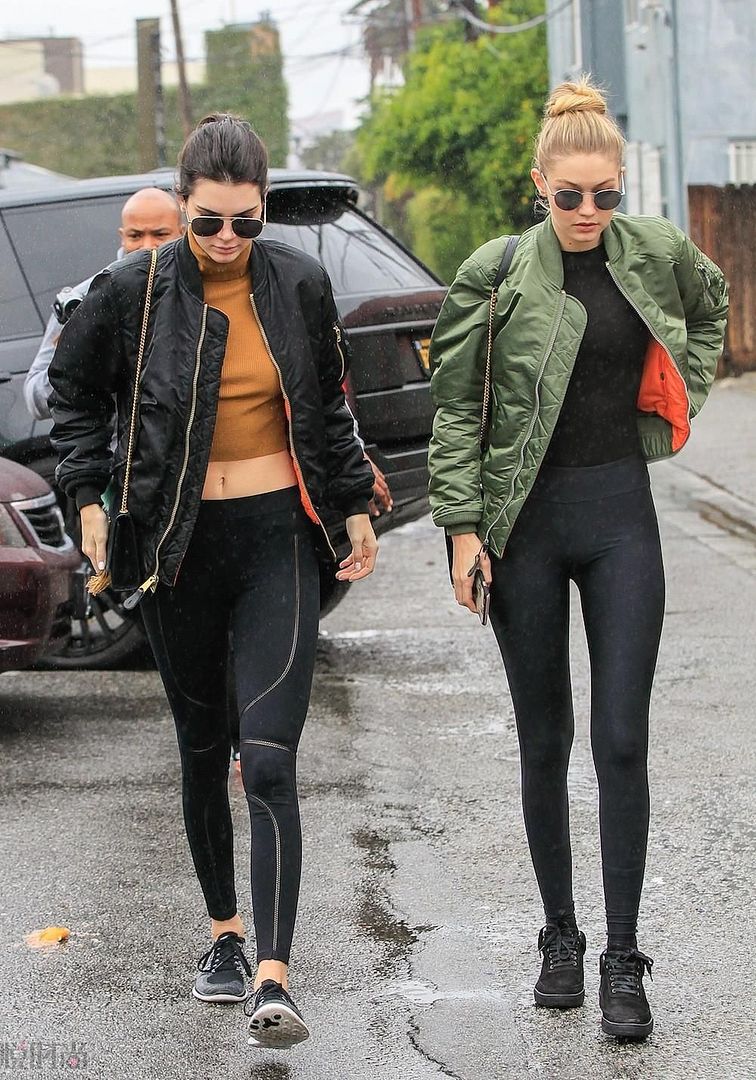 gigi hadid kendall jenner athleisure