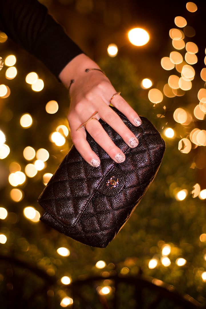chanel clutch, new years accessories
