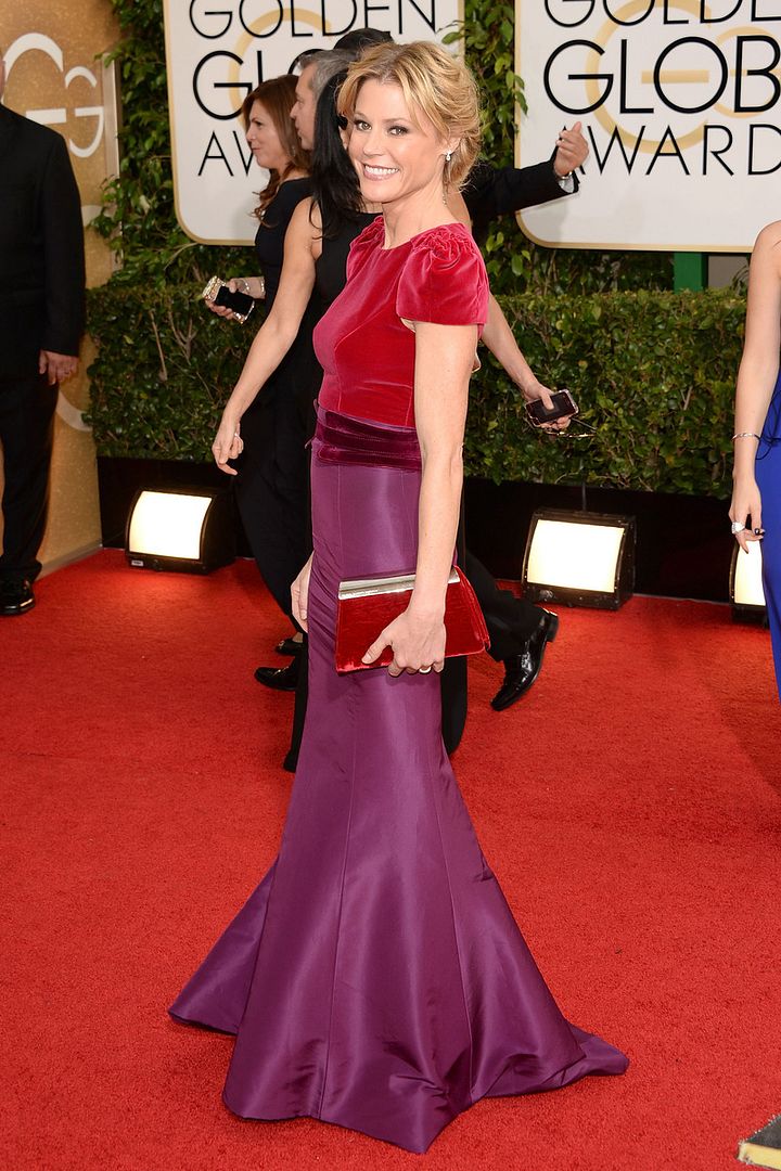 julie bowen, golden globes, red carpet