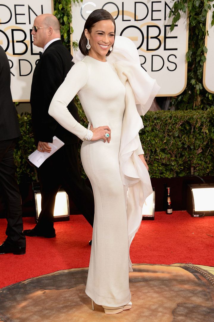 paula patton, golden globes, red carpet