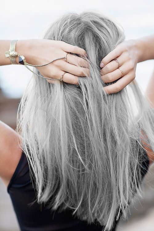 silver hair