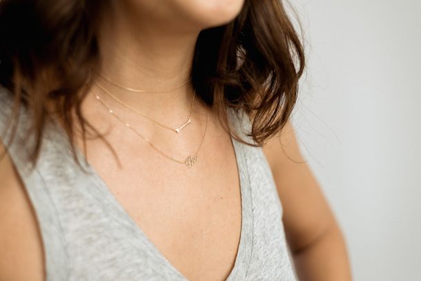 layered necklaces