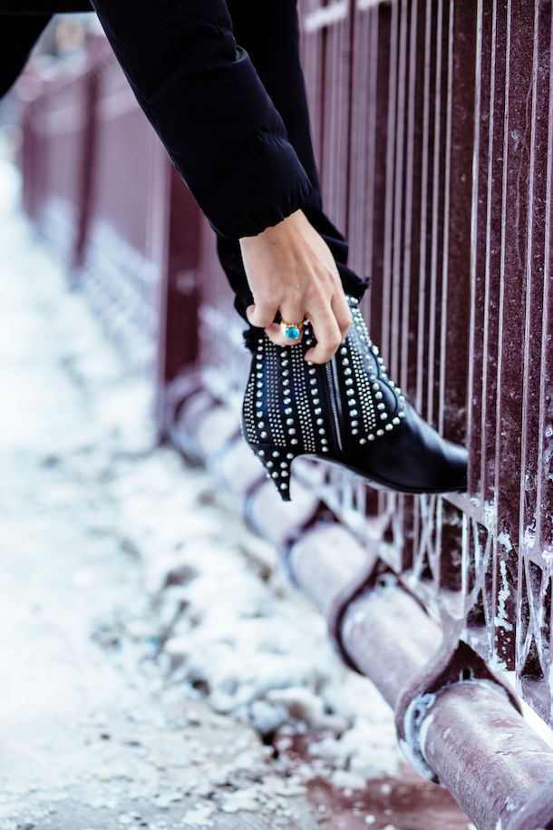 studded boots