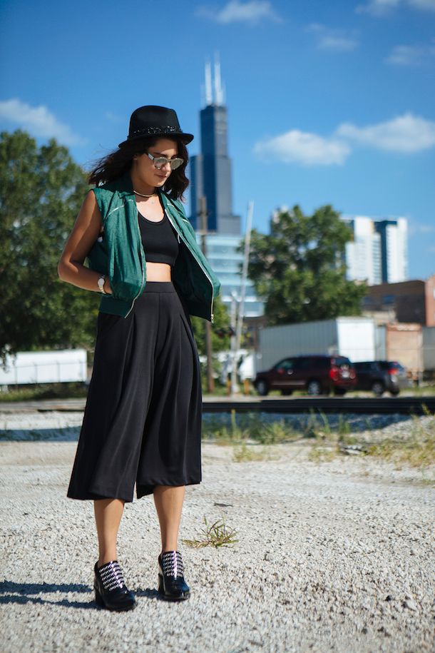 black culottes