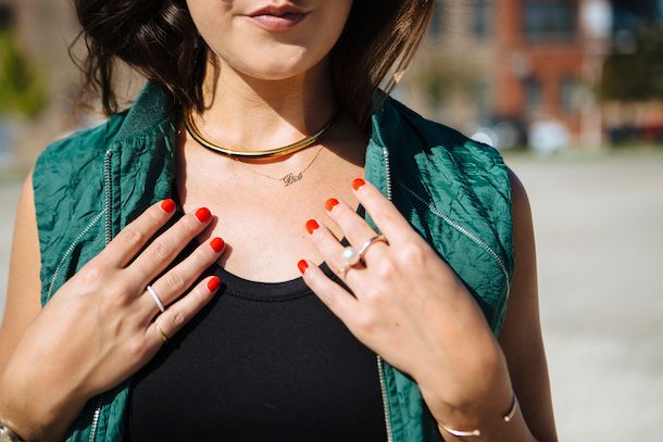 layered necklaces