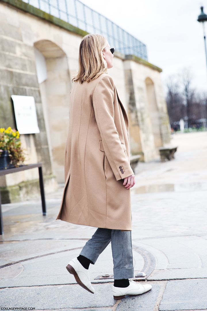 tan coat, street style