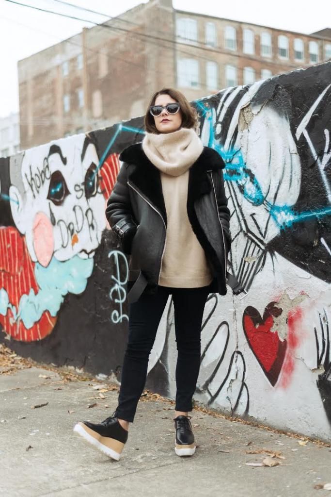 shearling, street style