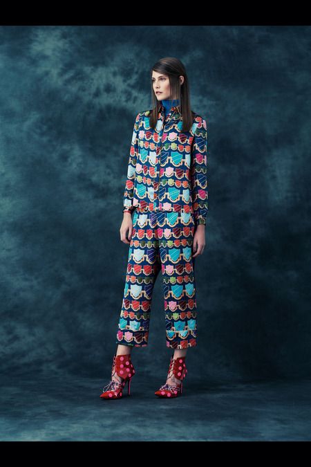 pre-fall 2014, printed suit