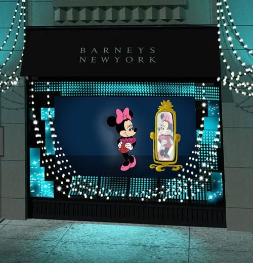 barneys holiday, barneys window, disney barneys