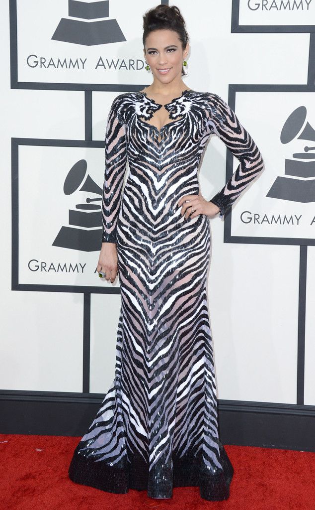 paula patton, grammys, red carpet