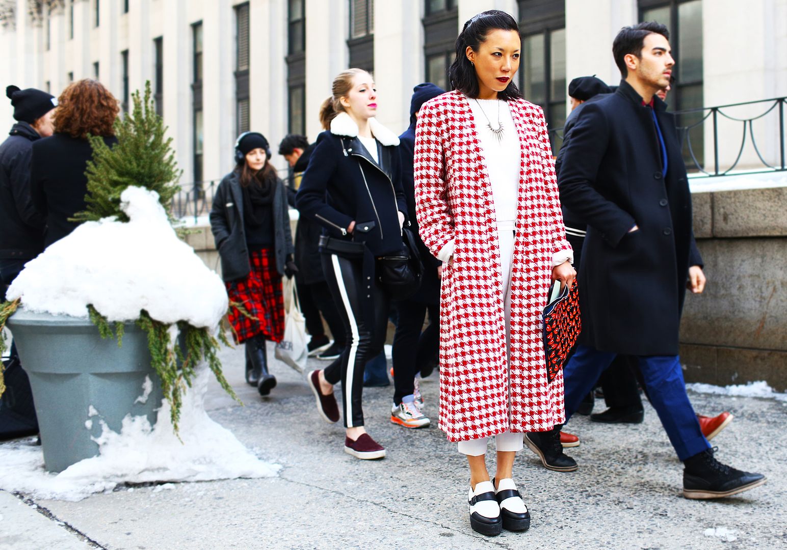 bare ankles, street style, fashion week