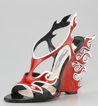 prada flame heels sale