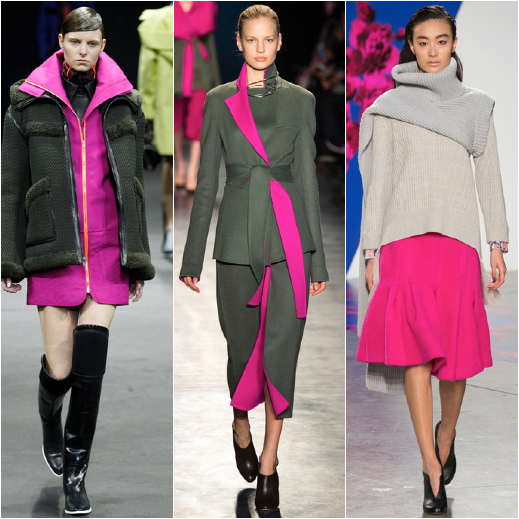 fall 2014 fashion week, pink trend