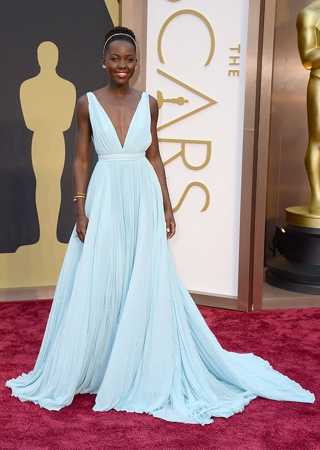 lupita nyongo, red carpet, oscars