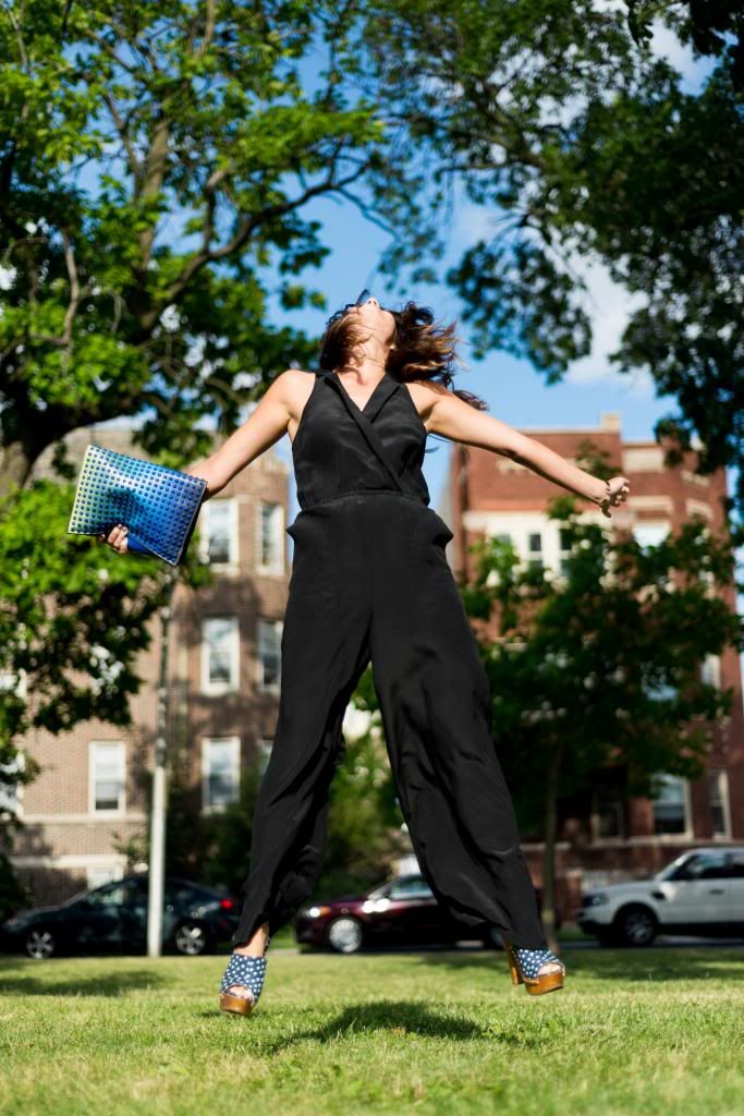 black jumpsuit, spring fashion