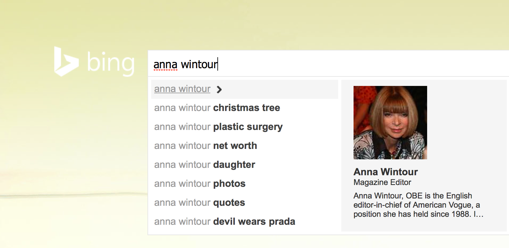 anna wintour, search 