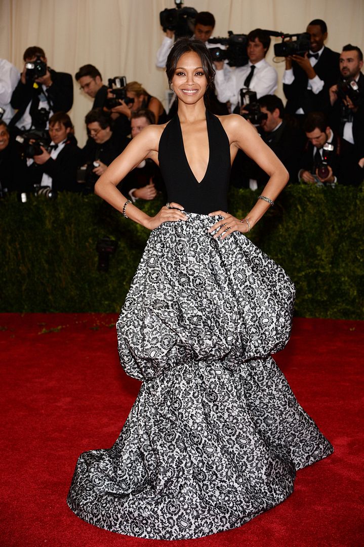 zoe saldana met gala 2014