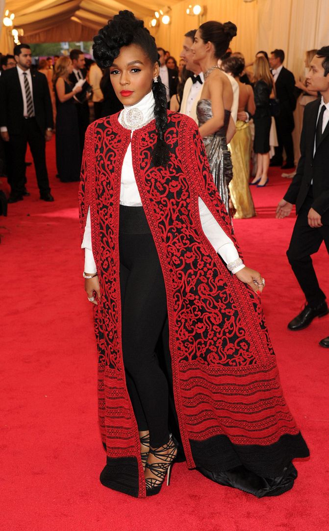 janelle monae, met ball, red carpet