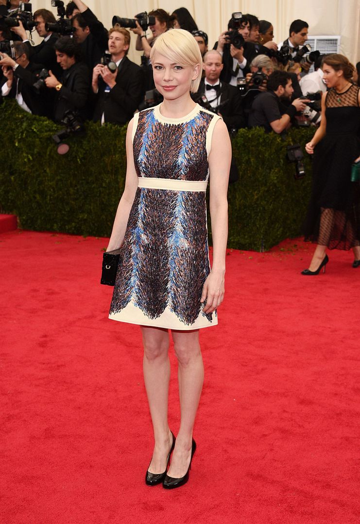 michelle williams, met ball, red carpet