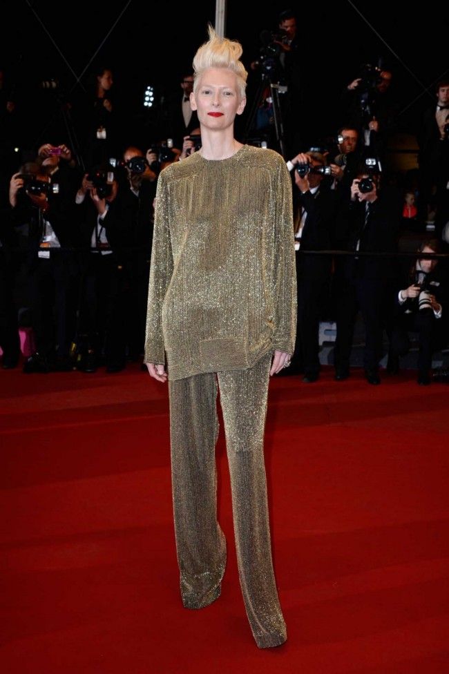 tilda swinton, cannes red carpet