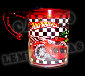 Caneca de Acrílico Hot Wheels Caneca de Acrílico Hot Wheels