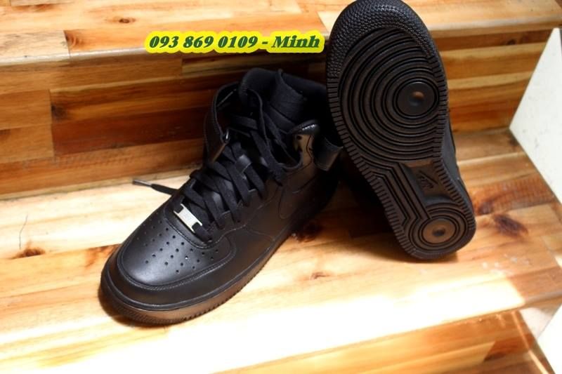 [HCM] Nike Air Force1 Mid All Black giá shock !!! - 12