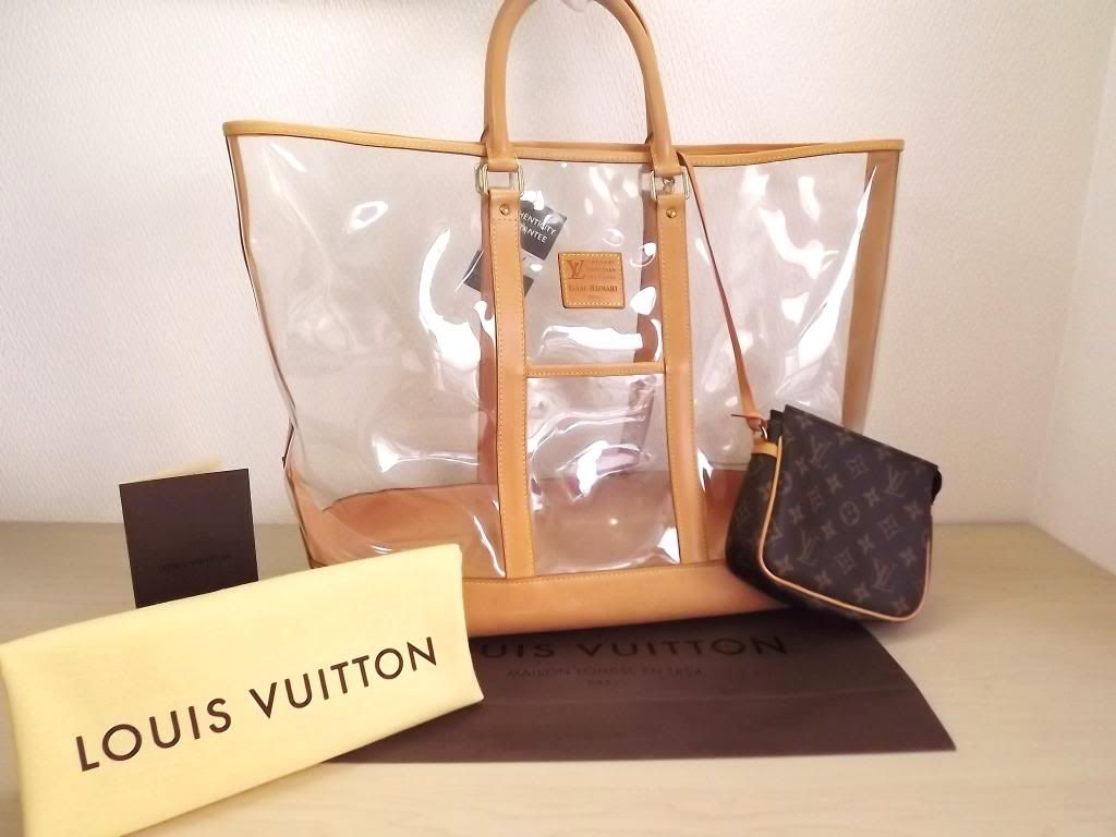Authentic Louis Vuitton ISAAC MIZRAHI Hand Tote Bag Clear Vinyl Leather M99027 | eBay