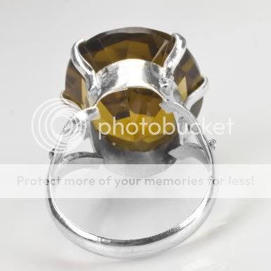 ViPSCOLLECTION SILVER 925MM RING FINE BAHIA CITRINE 8.5  