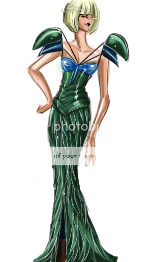 Jac Langheim mermaid design for Lady Gaga