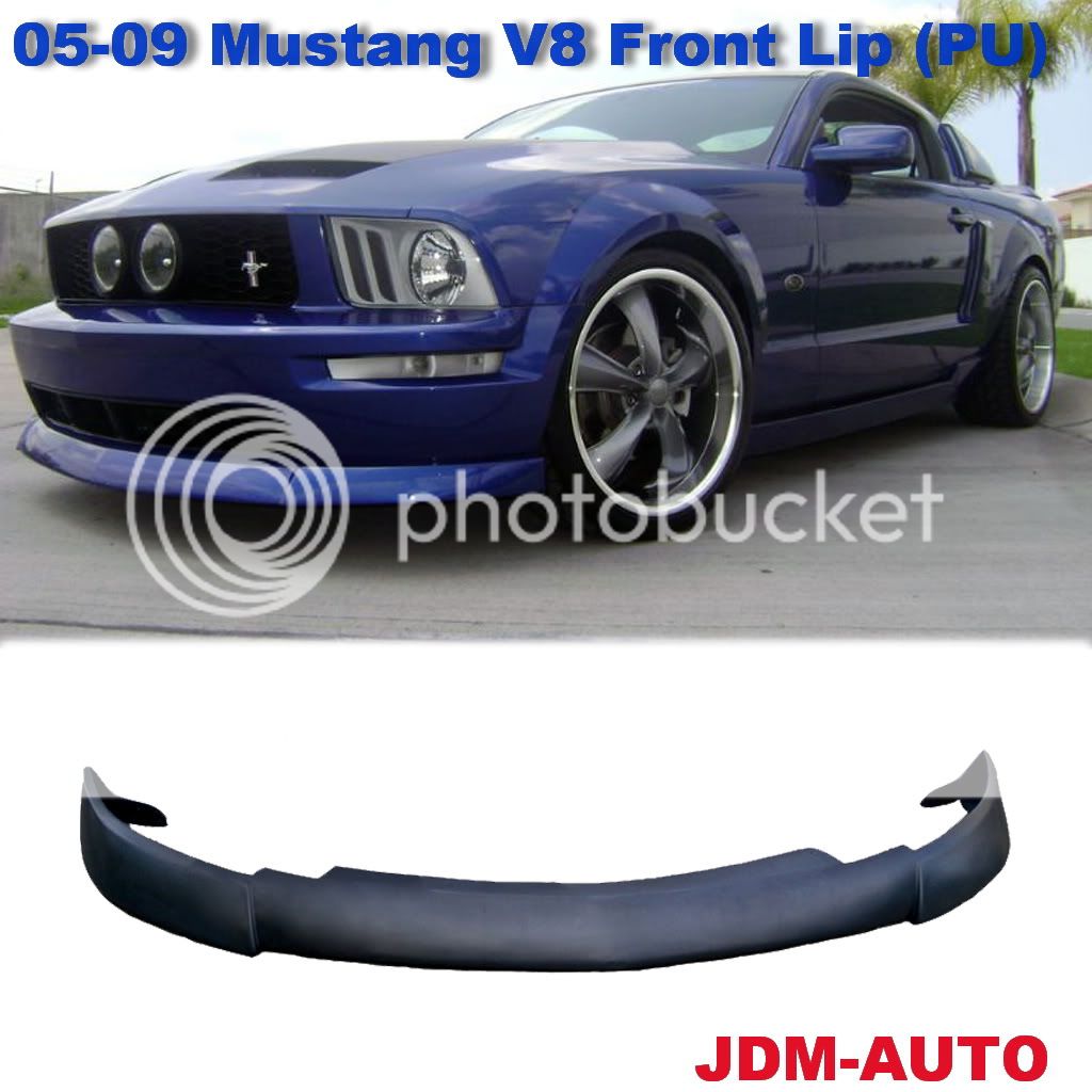 05 09 Ford Mustang CV Front Bumper Lip V8 PU Polyurethane GT Couple Convertible